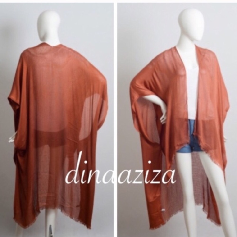 Last 1 New 5 Star Rated Beautiful High Low Kimono Cardigan Wrap Swim Coverup - Picture 9 of 11